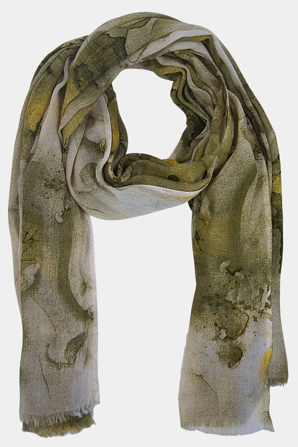 Digital Look Sky Print Scarf (SE-2126_Green)